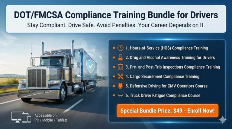 DOT/FMCSA Compliance Training Bundle for Drivers