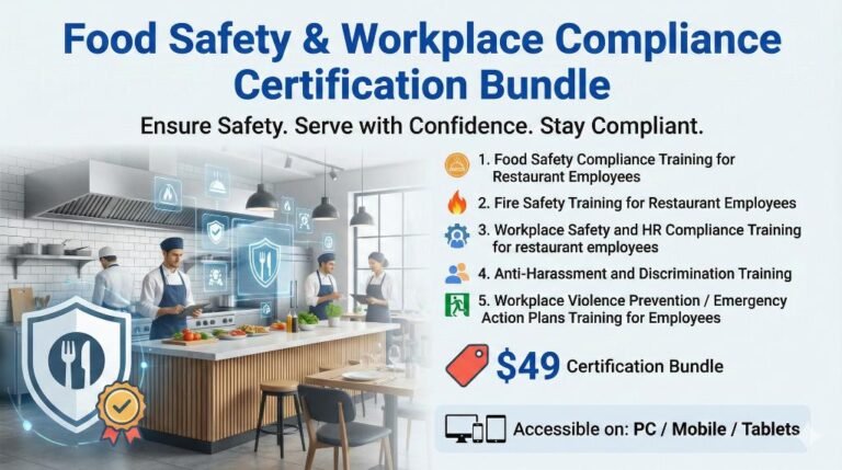 Food Safety & Workplace Compliance Certification Bundle