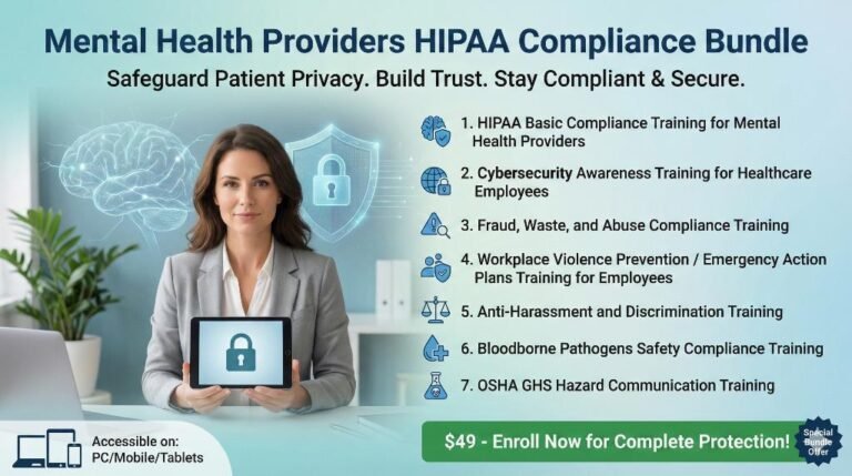 Mental Health Providers HIPAA Compliance Bundle