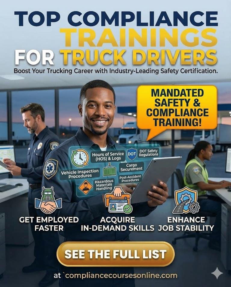 Top Compliance Training Every Truck Driver Should Complete
