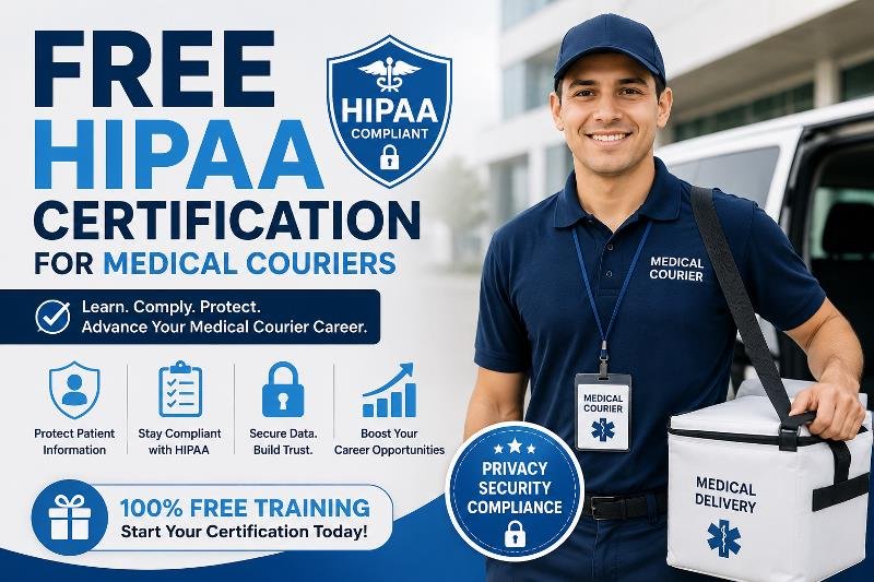 Free HIPAA Certification for Medical Couriers